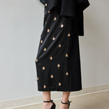 Embellished Pencil Skirt