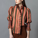 Frilled Button Down