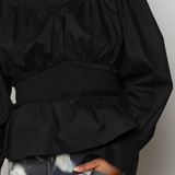 Shirred Bodice Blouse