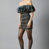 Frilled Off Shoulder Mini