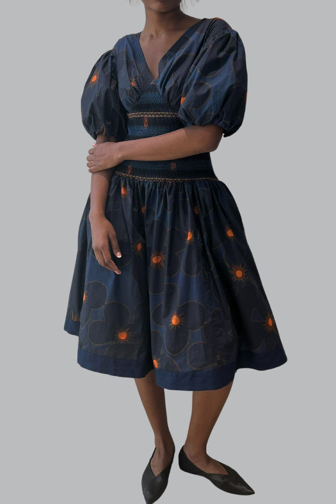 Midi Dropped Waist Dress