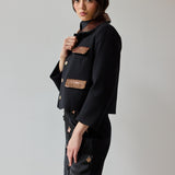 Embellished Micro Jacket