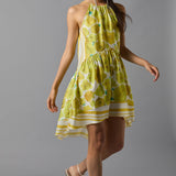 High/Low Halter Dress