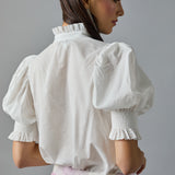 Short Sleeve Smocked Shirt