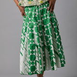 Patchwork Godet Skirt