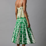 Patchwork Godet Skirt