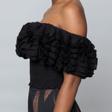 Frilled Off Shoulder