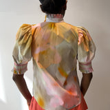 Short Sleeve Smocked Shirt