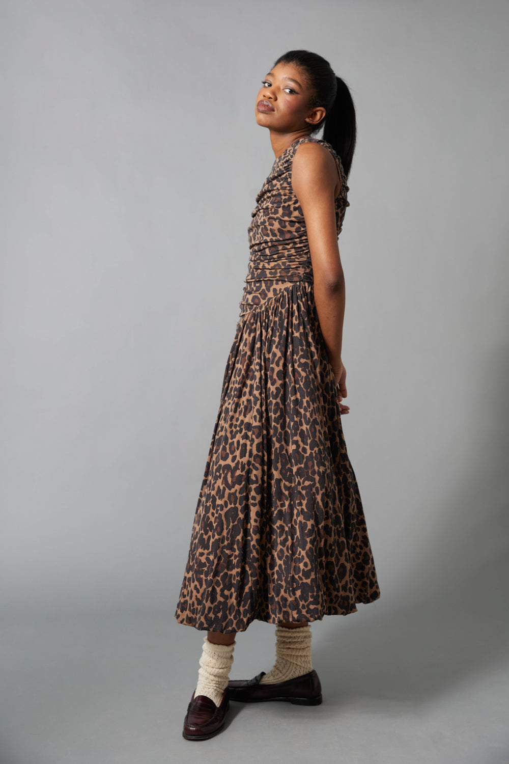 Jersey Overlay Frock Leopard / XS Jersey Overlay Frock Leopard / XS