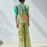 Short Sleeve Smocked Shirt