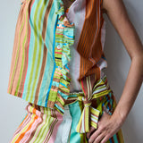 Sleeveless Frilled Buttondown