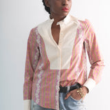 Contrast Bib Shirt