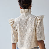 Eyelet Trimmed Shirt