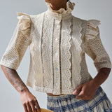 Eyelet Trimmed Shirt