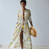 Band Collar Shirtdress