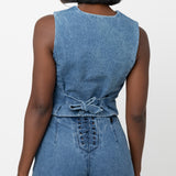 Organic Cotton Denim Vest