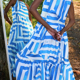 High/Low Halter Maxi Dress