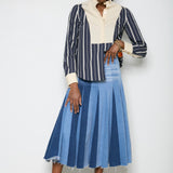 Contrast Bib Shirt