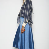 Contrast Bib Shirt