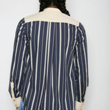 Contrast Bib Shirt
