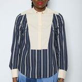 Contrast Bib Shirt