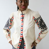 Embroidered Sleeve Shirt