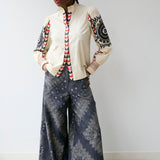Embroidered Sleeve Shirt