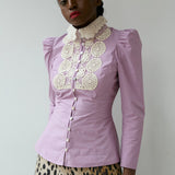 Lace Bib Shirt