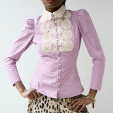 Lace Bib Shirt