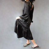 Black Tiered Shift