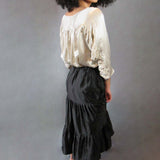 Platinum Shirred Sleeve Tee