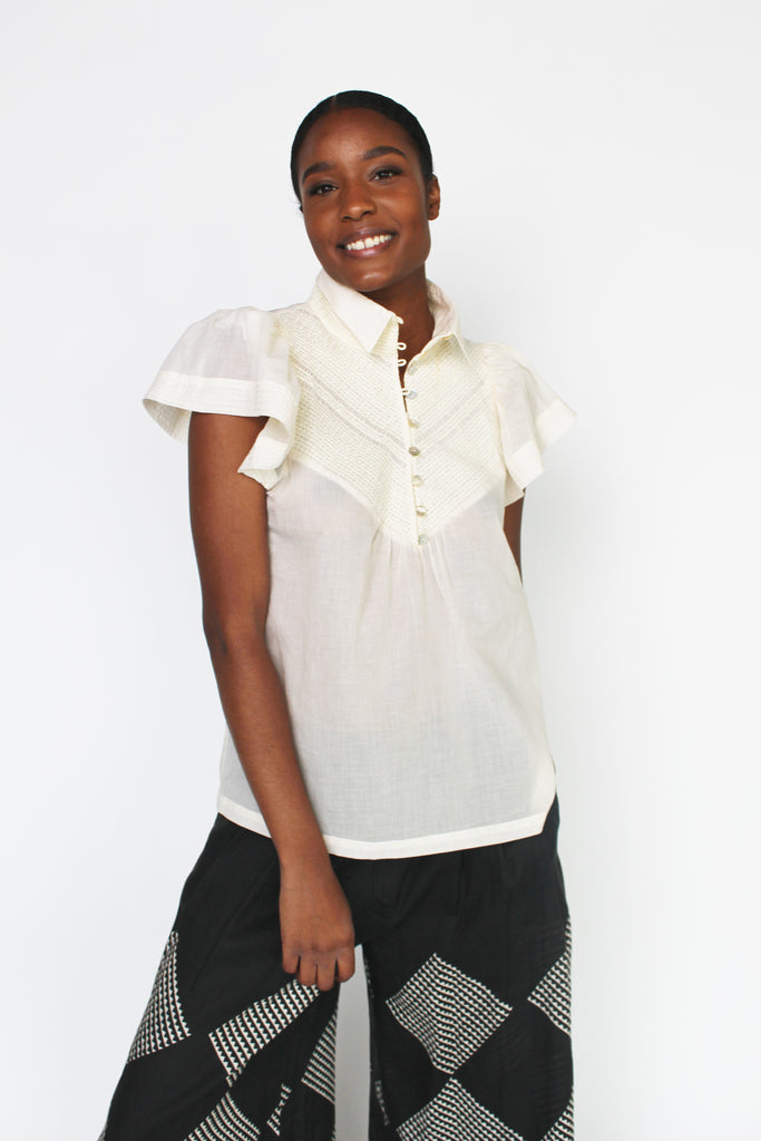 Smocked Shirt