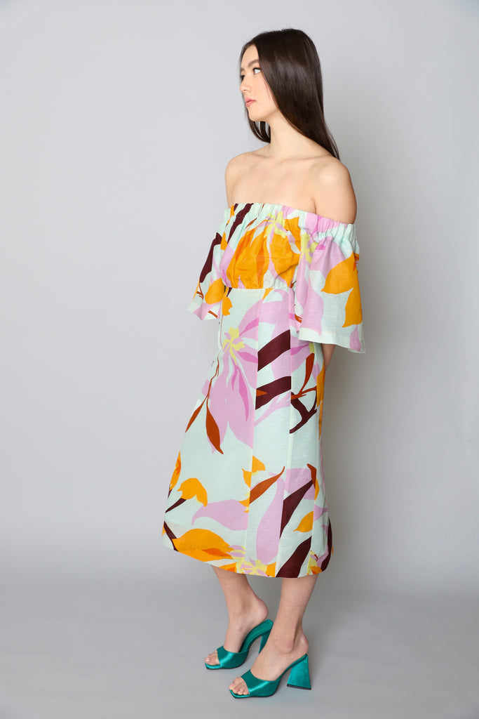 Hope for Flowers by Tracy Reese ★ Mixed-Print Shirt Dress Hope for Flowers by Tracy Reese Mixed-Print Shirt Dress